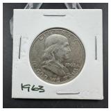 1963 Franklin Silver Half Dollar