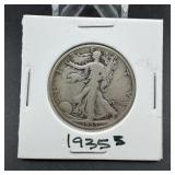 1935-s Walking Liberty Half Dollar
