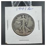 1941-b Walking Liberty Half Dollar