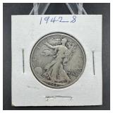 1942-s Walking Liberty Half Dollar