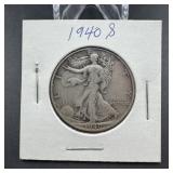 1940-s Walking Liberty Half Dollar