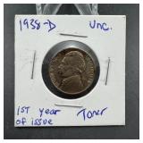1938-d Bu Jefferson Nickel