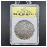 1887 Morgan Silver Dollar  Graded Ms-66