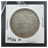 1921-d Morgan Silver Dollar
