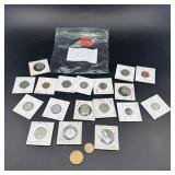 20 Different Mixed-date World Coins