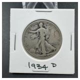 1934-d Walking Liberty Half Dollar