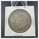 1921-d Morgan Silver Dollar