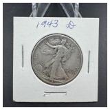 1943-d Walking Liberty Half Dollar