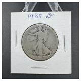 1935-d Walking Liberty Half Dollar