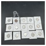 15 Various Better-date Jefferson Nickels