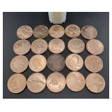 (20 Times Bid) 1 Oz Copper Coin  20 Different Des