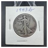 1943-d Walking Liberty Half Dollar