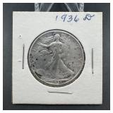 1936-d Walking Liberty Half Dollar