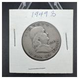1949-s Franklin Silver Half Dollar