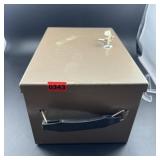 Metal Coin Box With Key