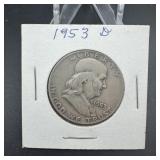 1953-d Franklin Silver Half Dollar