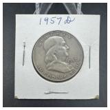 1957-d Franklin Silver Half Dollar