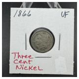 1866 Three-cent Nickel
