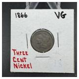 1866 Three-cent Nickel