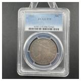 1813 Capped Bust Half Dollar  Graded Fine 15