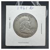 1961-d Franklin Silver Half Dollar