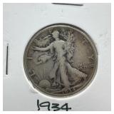 1934 Walking Liberty Half Dollar