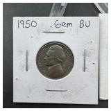 1950 Jefferson Nickel