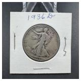 1936-d Walking Liberty Half Dollar