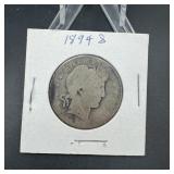 1894-s Barber Silver Half Dollar