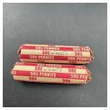 Two Rolls Of Wheat Pennies