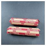 Two Rolls Of Wheat Pennies
