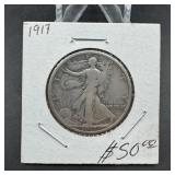 1917 Walking Liberty Half Dollar