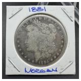 1881 Morgan Silver Dollar