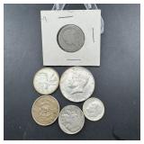 Miscellaneous Silver Coins & 40% Silver Coins