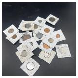 19 Mixed-date World Coins