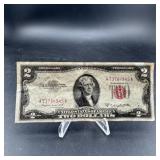 1953-b $2 Red Seal Note  Good Condition