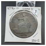 1876-s Trade Dollar  Good Condition