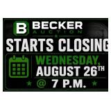 Starts Closing Wednesday, August 26th @ 7 P.m.