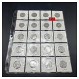 20 Mixed-date Silver Quarters