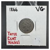 1866 Three-cent Nickel