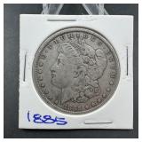 1885 Morgan Silver Dollar