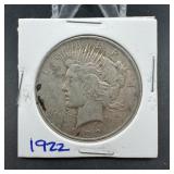 1922 Peace Silver Dollar