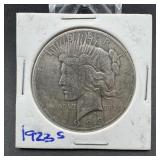 1923-s Peace Silver Dollar