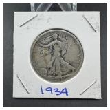 1934 Walking Liberty Half Dollar
