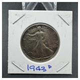 1943-d Walking Liberty Half Dollar