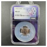 1965 Special Mint Set Roosevelt Dime  Graded Ms-6