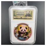 2023 1oz .999 Fine Copper Panda Colorized Coin