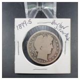 1899-S Barber Silver Half Dollar