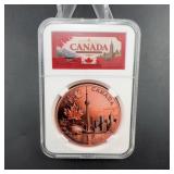 Canada 1 Oz Fine Copper Rounds Set of 2