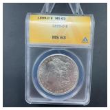 1899-O Morgan Silver Dollar ANACS MS63